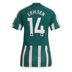 Manchester United Christian Eriksen #14 Koszulka Wyjazdowych Kobiety 2023-24 Krótki Rękaw